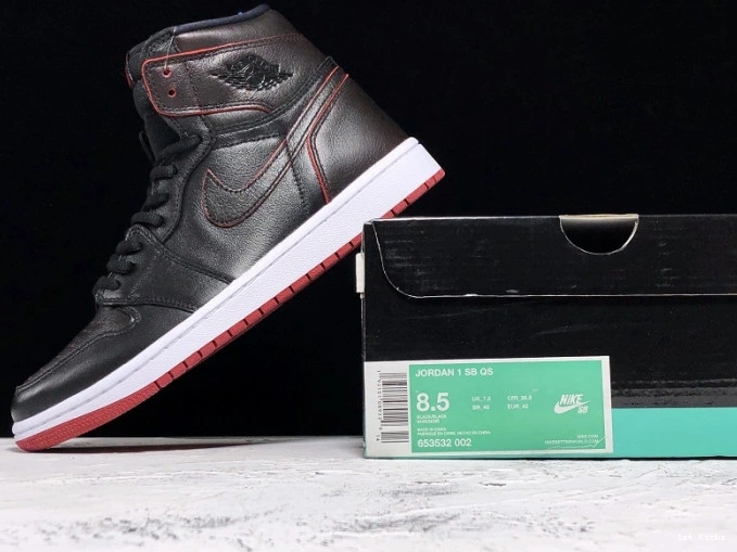 1st Kicks SB - Lance 653532-002 Mountain Black Jordan 1 Air 0707